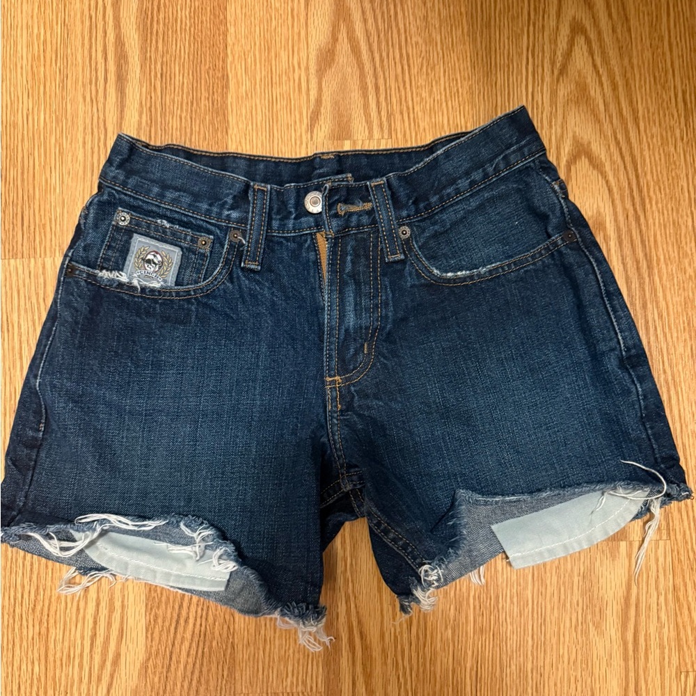 Dark Wash Denim Cutoff Shorts - Cinch